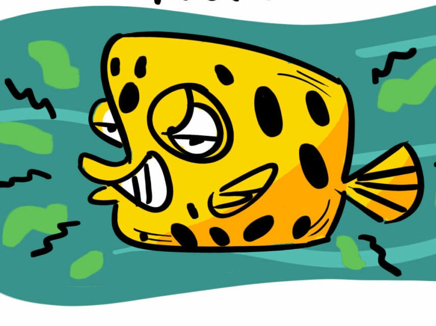 Survival Strategies of a Yellow Boxfish